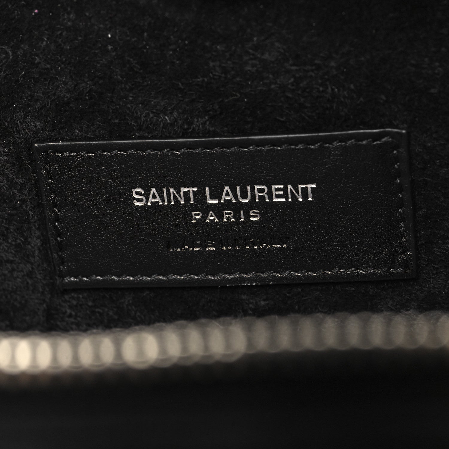 Saint Laurent Calfskin Fringe Small Monogram Love Shoulder Bag Black 6 of 10