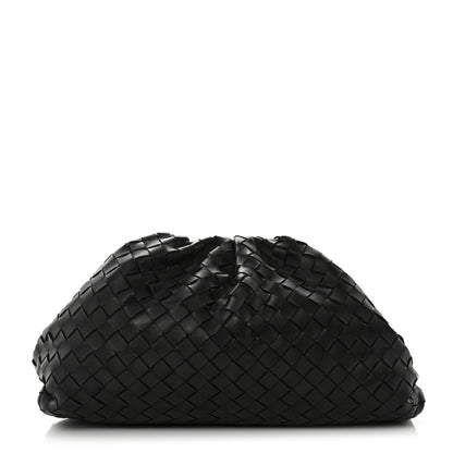 Bottega Veneta Nappa Maxi Intreccio The Pouch Oversized Clutch Black 1 of 8