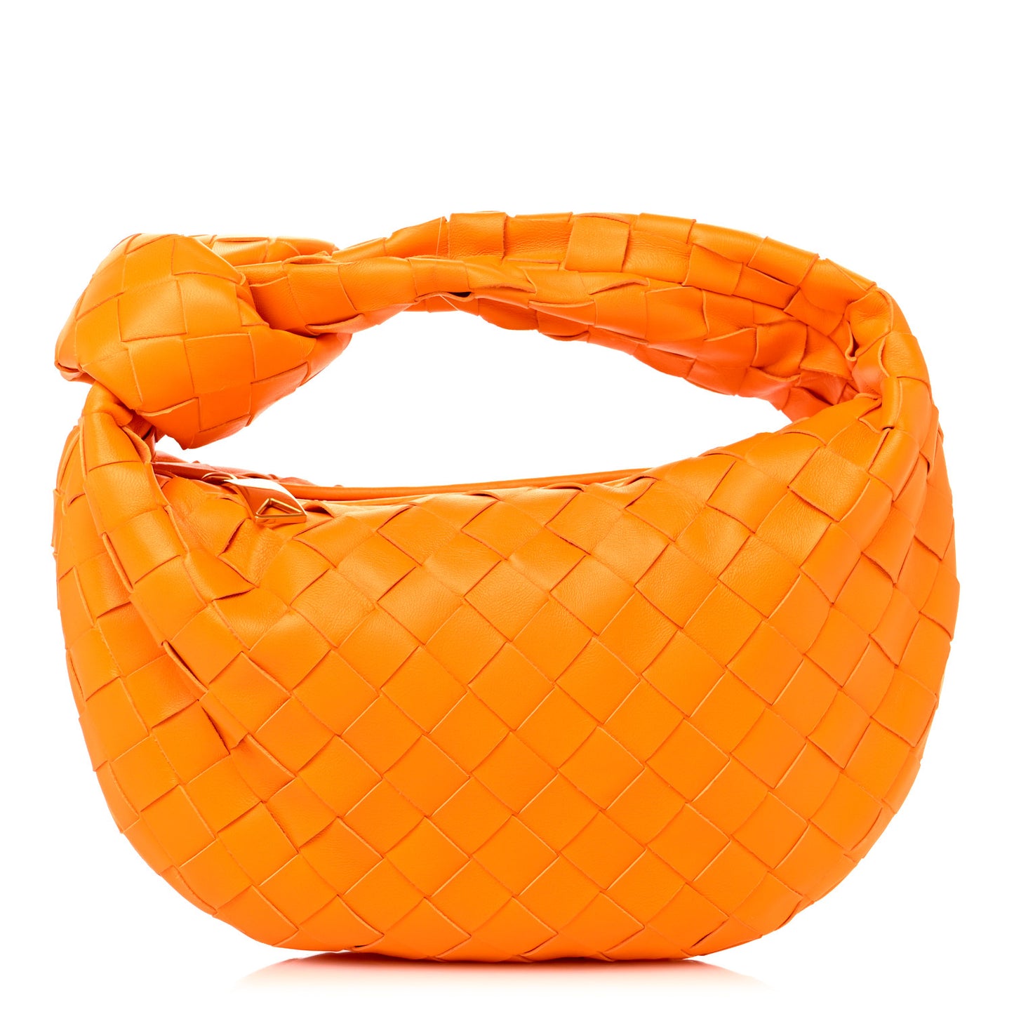 Nappa Intrecciato Mini Jodie Tangerine