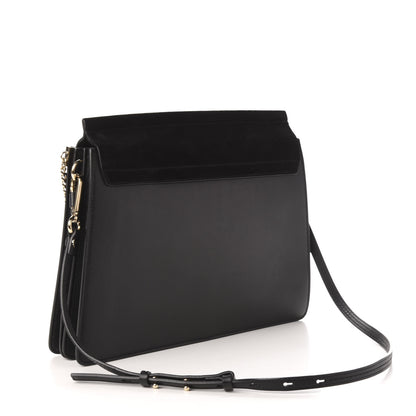 Chloe Suede Calfskin Medium Faye Shoulder Bag Black 3 of 11