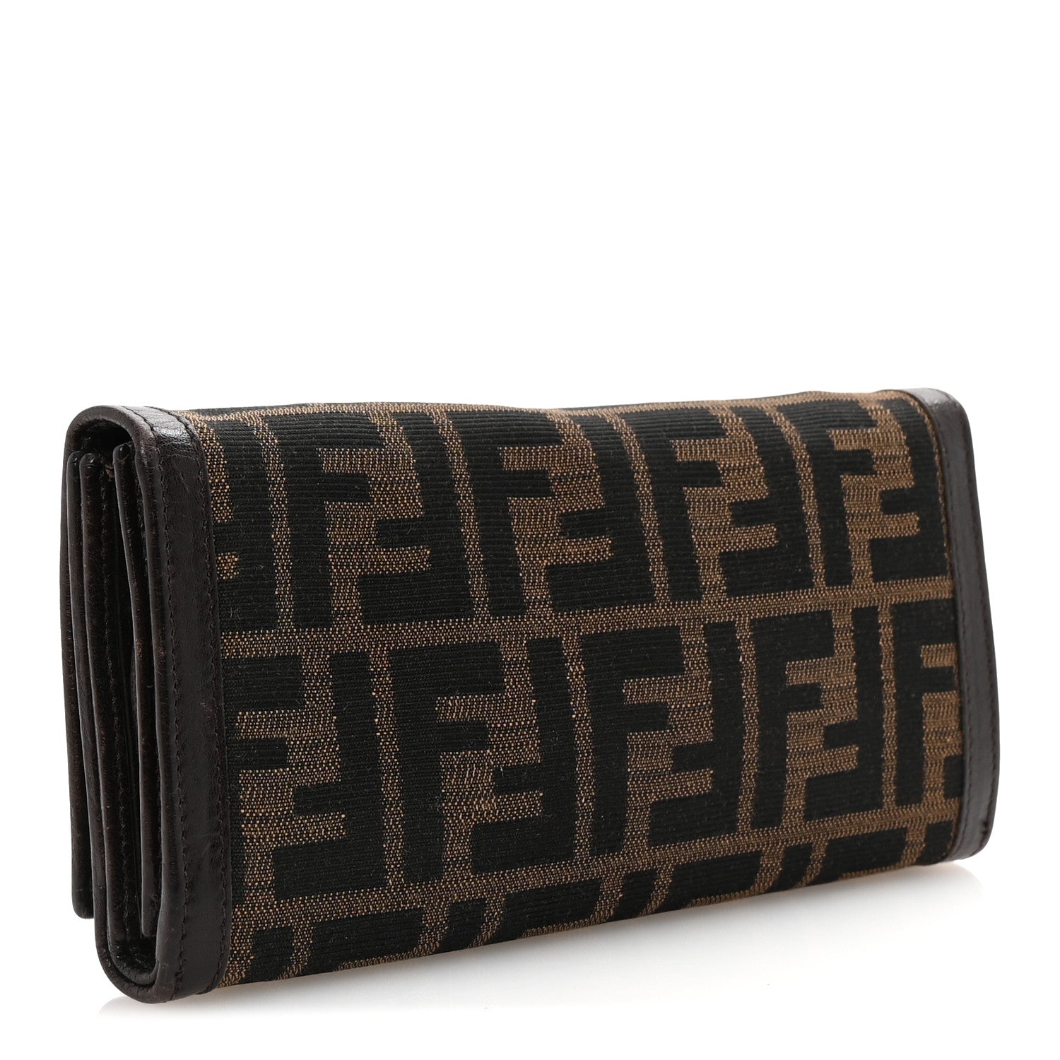 Fendi Zucca Continental Wallet Tobacco 3 of 7