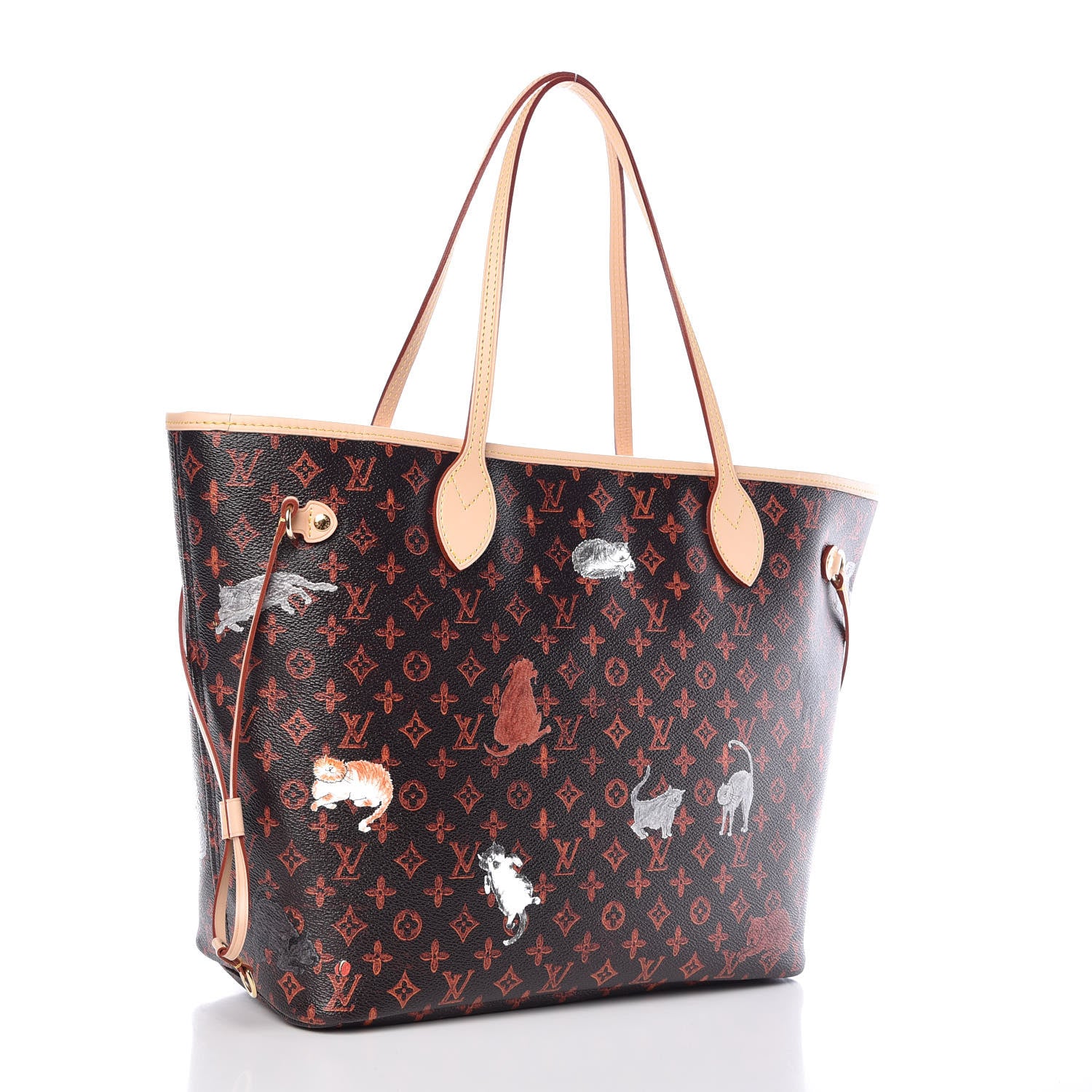 Louis Vuitton Catogram Neverfull MM Marron 4 of 14