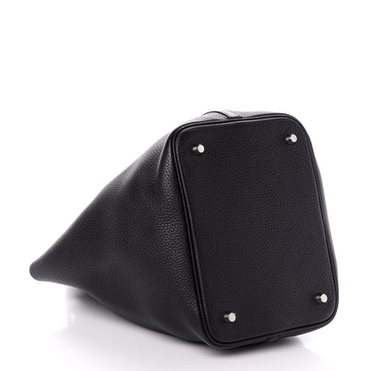 Hermes Taurillon Clemence Picotin Lock 22 MM Black 4 of 10