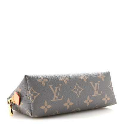 Louis Vuitton Monogram Trianon Cosmetic Pouch PM Grey 4 of 8