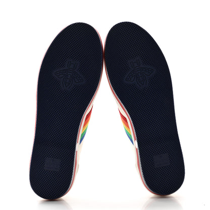 Gucci Suede Rainbow Womens G74 Sneakers 38 White 5 of 9