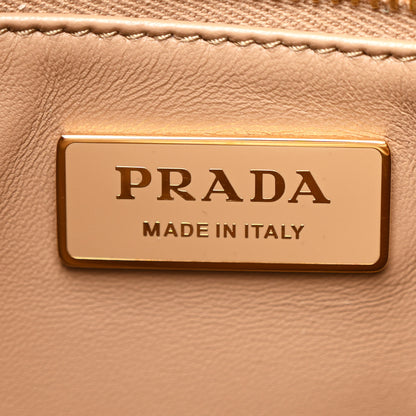 Prada Soft Calfskin Large Aimée Shoulder Bag Travertine 6 of 11