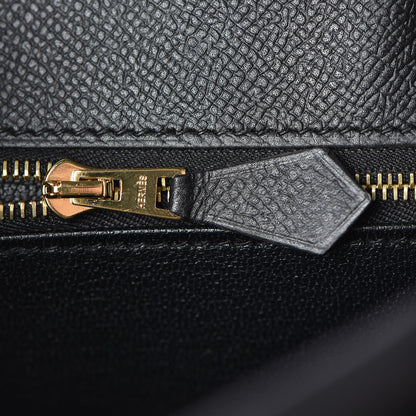 Hermes Epsom Kelly Sellier 25 Black 27 of 35