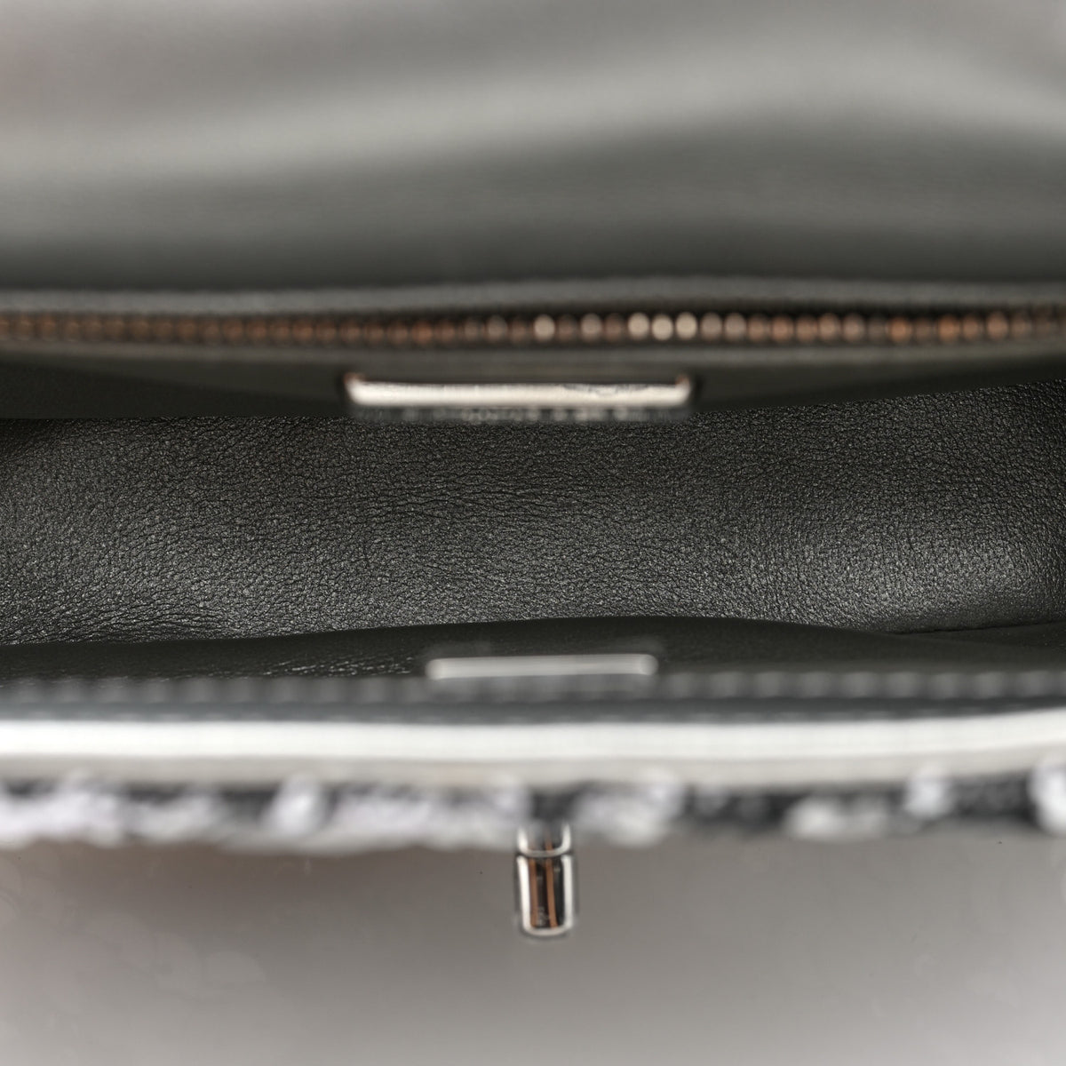 Sequin Mini Rectangular Flap Silver