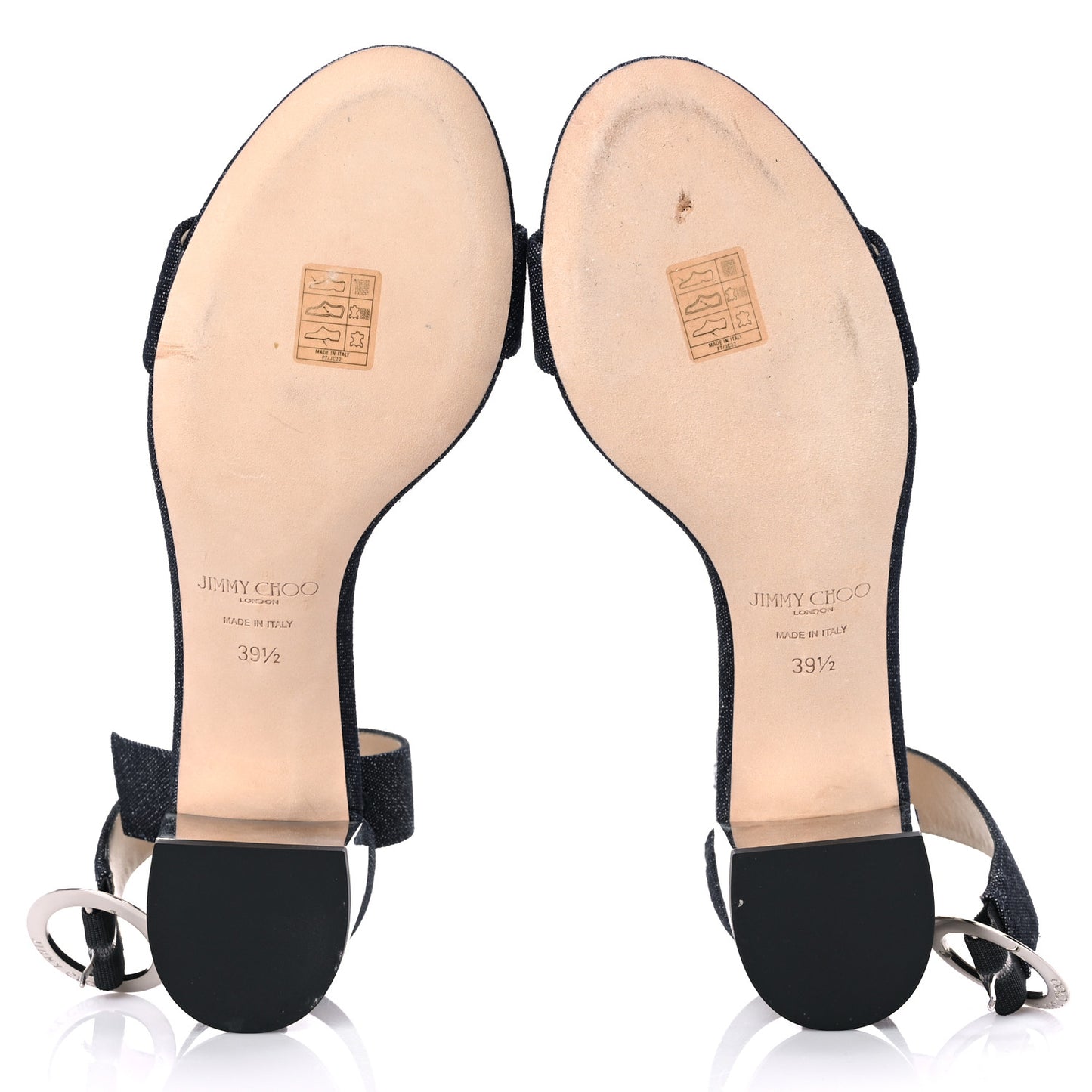 Denim Jaimie Ankle Strap Sandals 39.5 Indigo