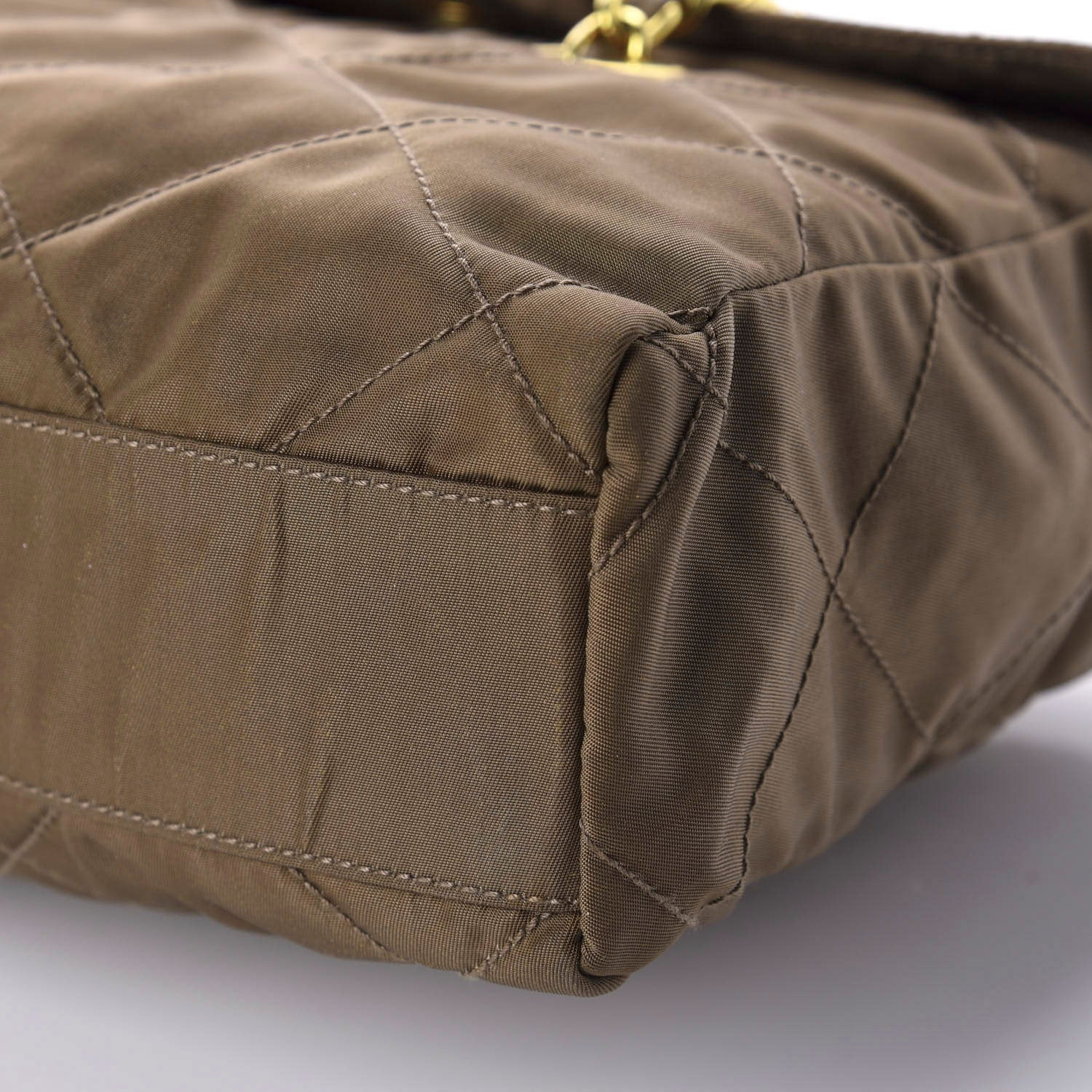 Prada Nylon Tessuto Impuntu Quilted Shoulder Bag Cocco 7 of 12