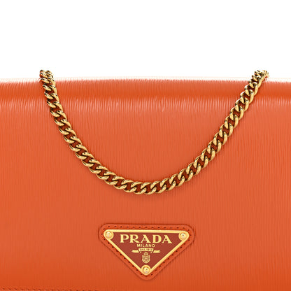 Prada Vitello Move Triangle Logo Miniborse Papaya 7 of 9