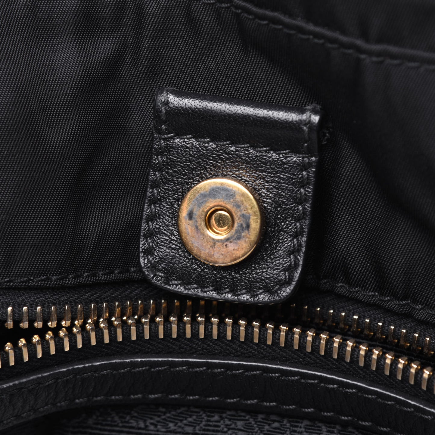 Tessuto Nylon Soft Calf Tote Black