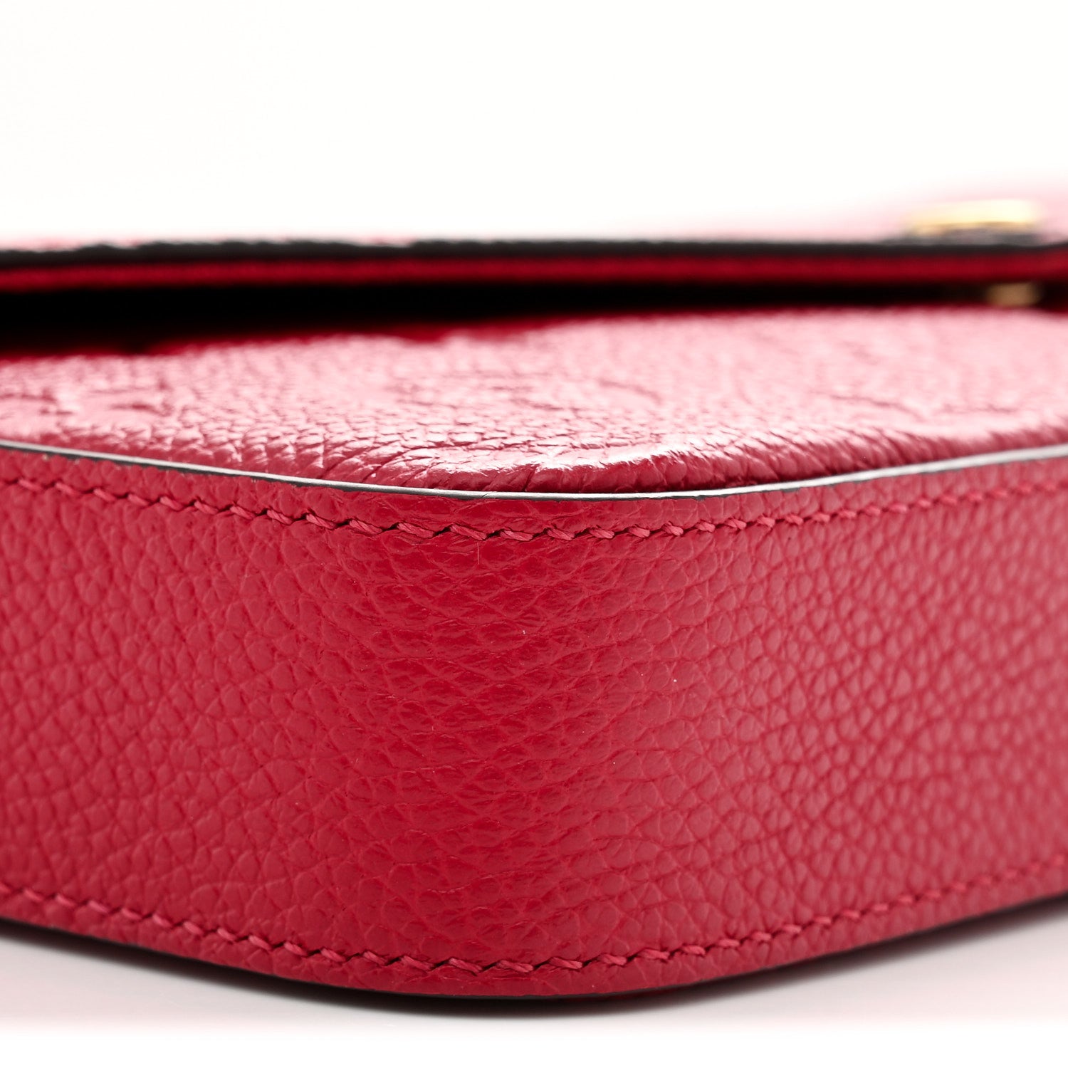 Louis Vuitton Empreinte Pochette Felicie Chain Wallet Scarlet 10 of 11