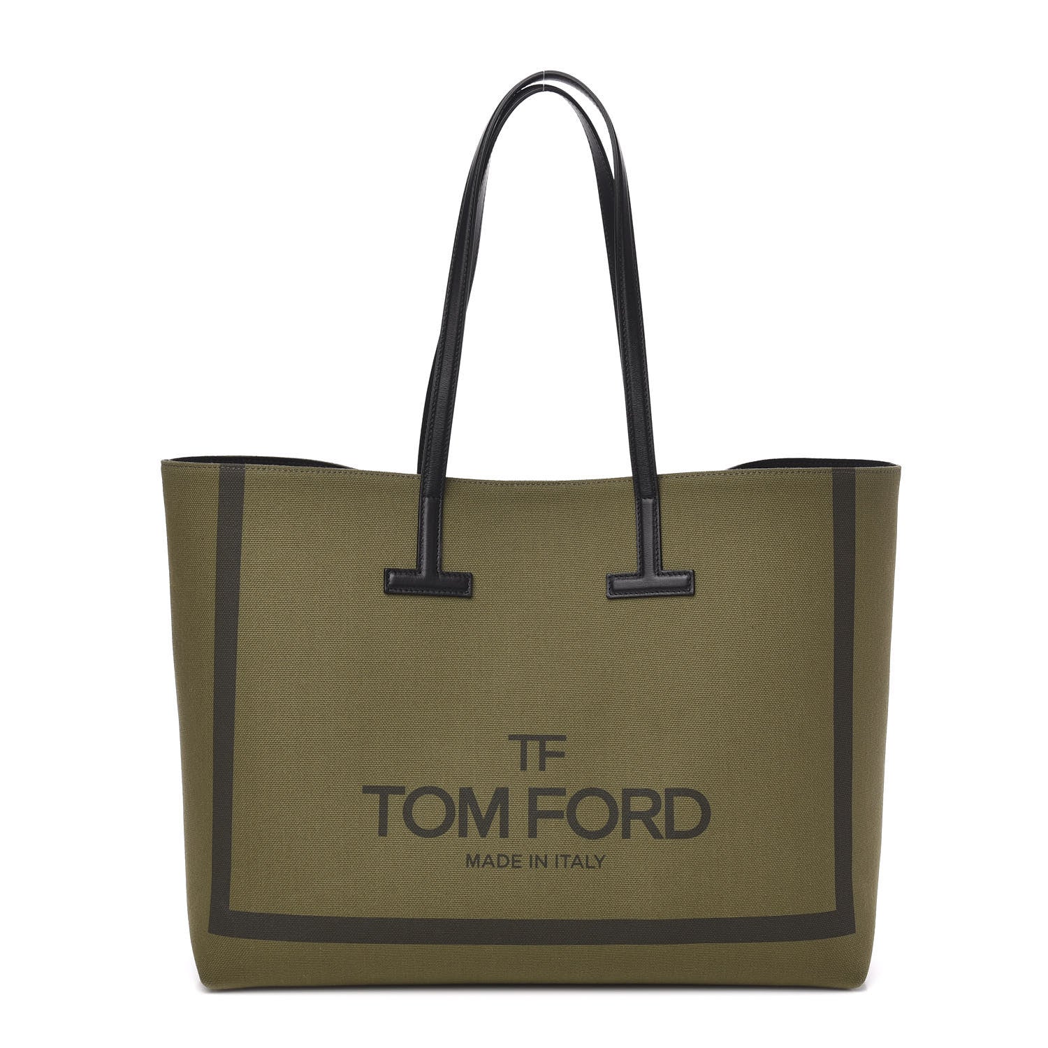 Tom Ford Canvas Large Tara Tote Military 1 of 9
