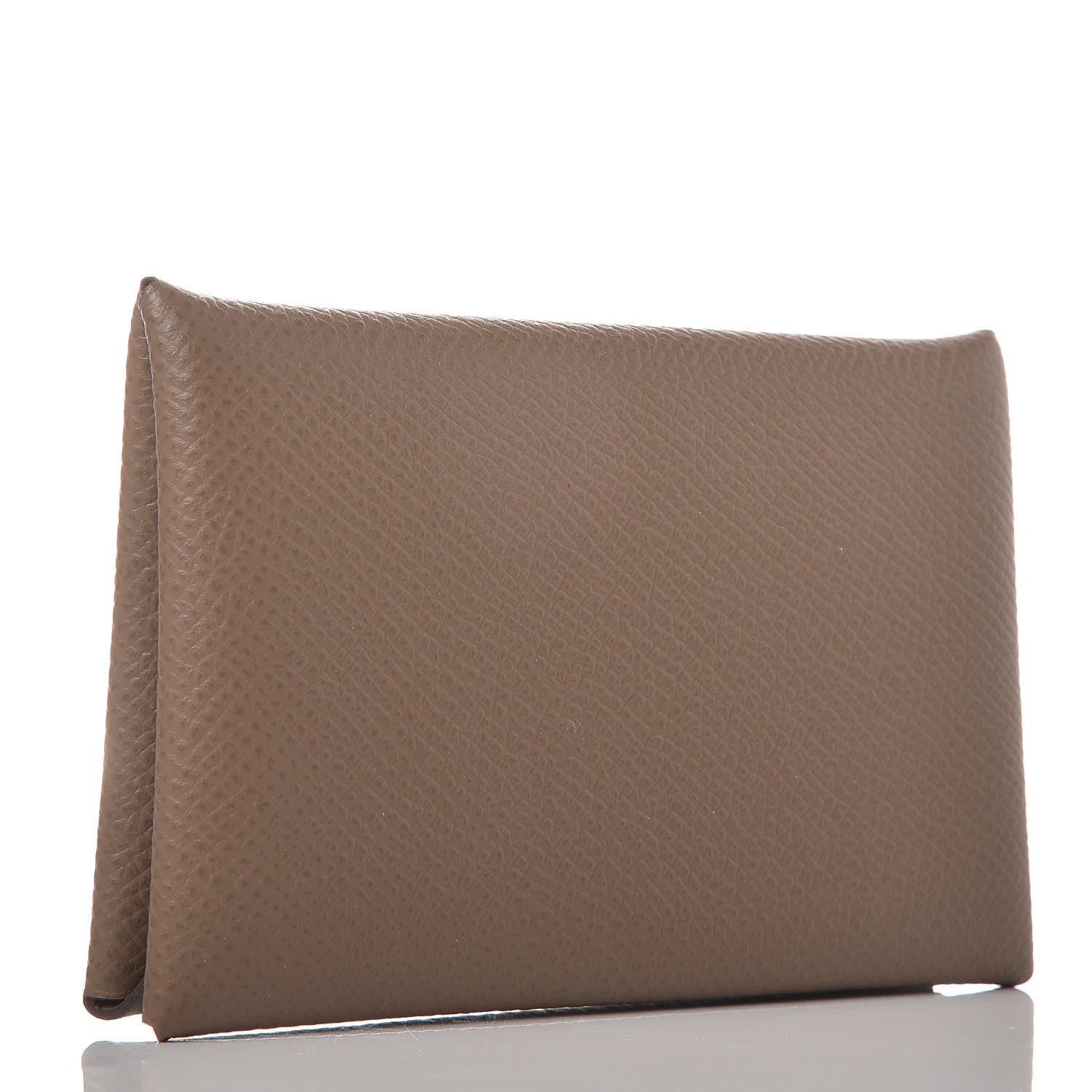 Hermes Epsom Calvi Card Case Etoupe 3 of 8