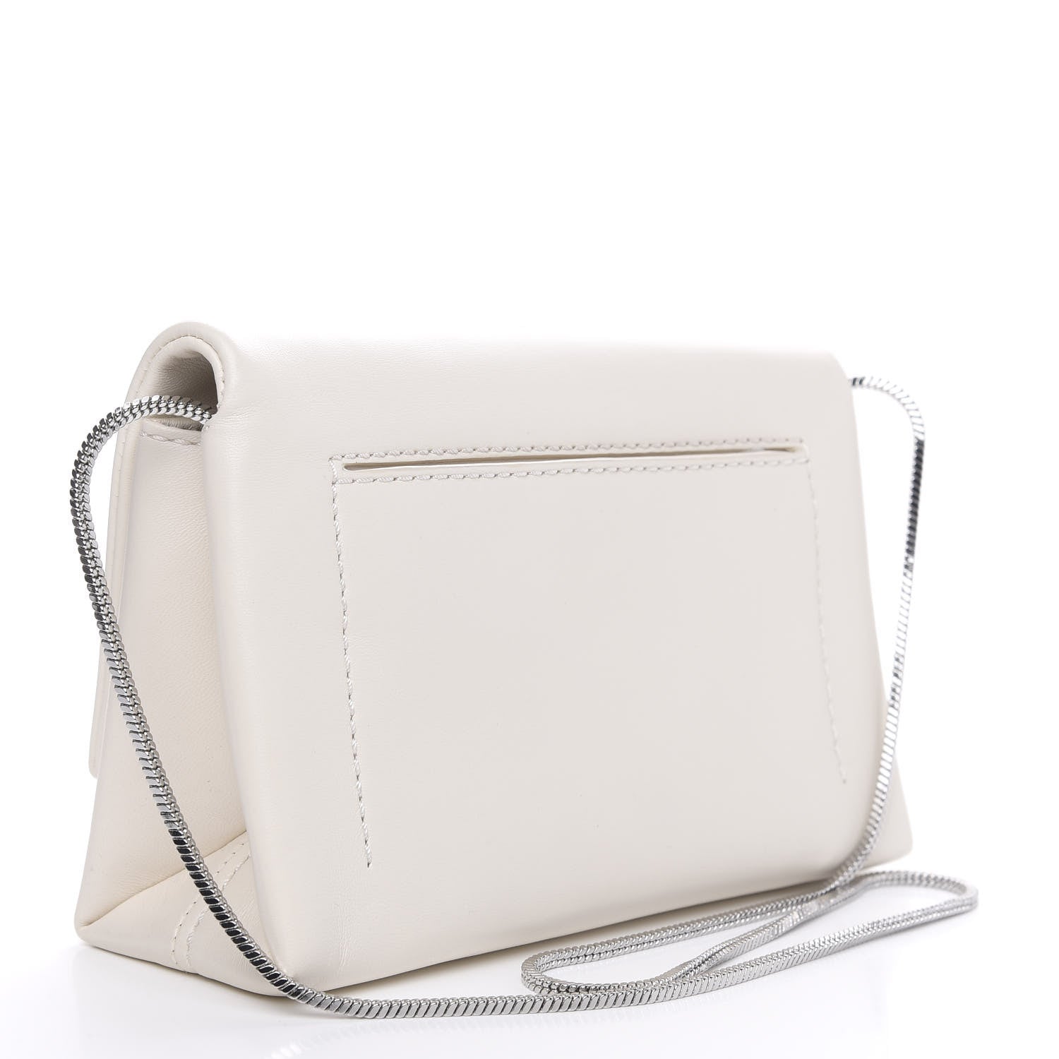 3.1 Phillip Lim 3.1 Calfskin Alix Soft Flap Clutch White 3 of 10