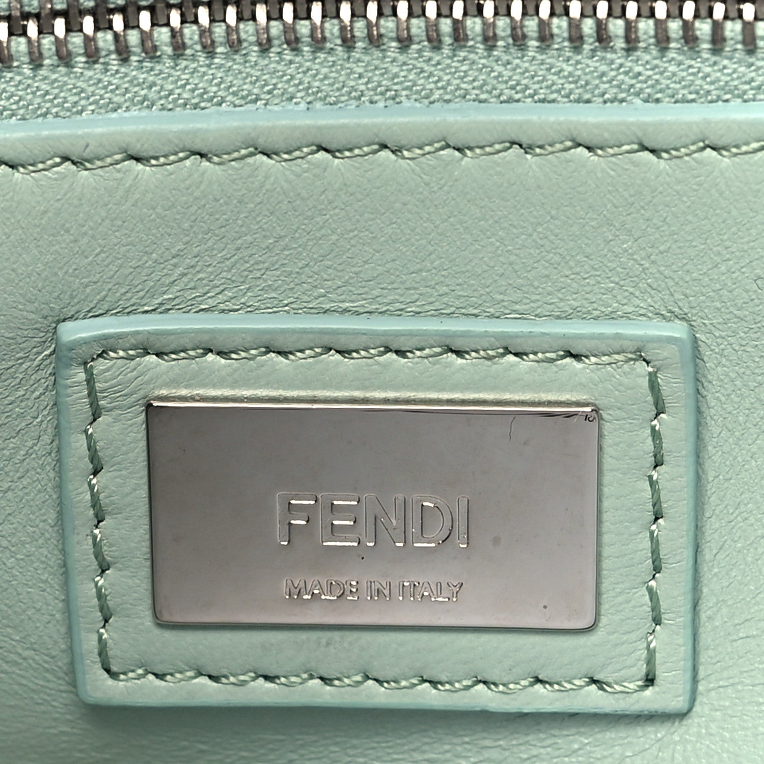 Fendi Nappa Colorblock Mini Peekaboo Iconic Satchel English Rose Plaster Oxigen 7 of 10