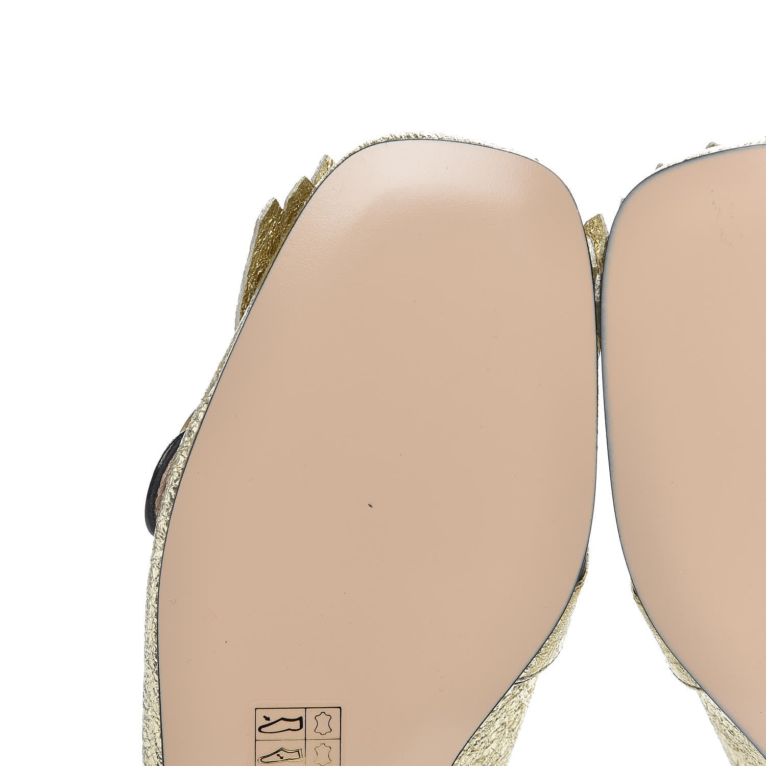 Gucci Galassia Womens GG Marmont Fringe Slippers 37 Platino 8 of 11