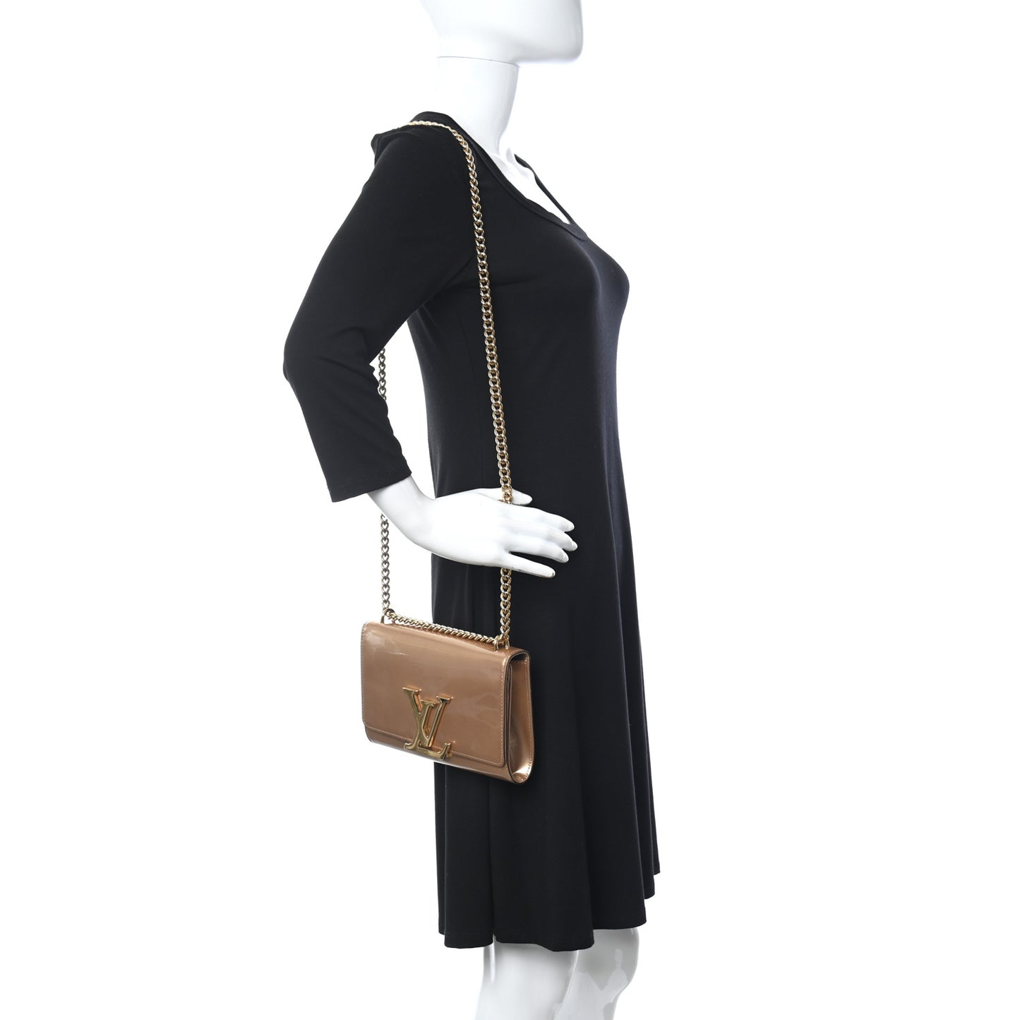 Patent Chain Louise MM Beige