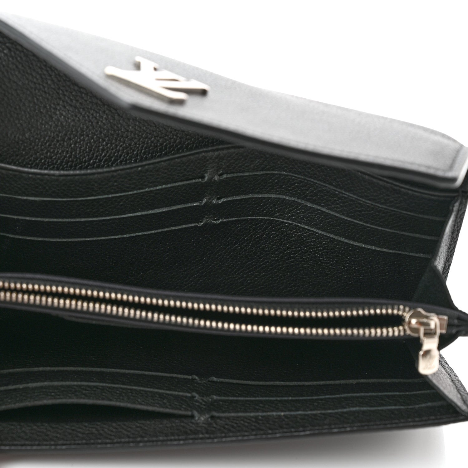 Louis Vuitton Soft Calfskin My Lockme Wallet Black 6 of 7