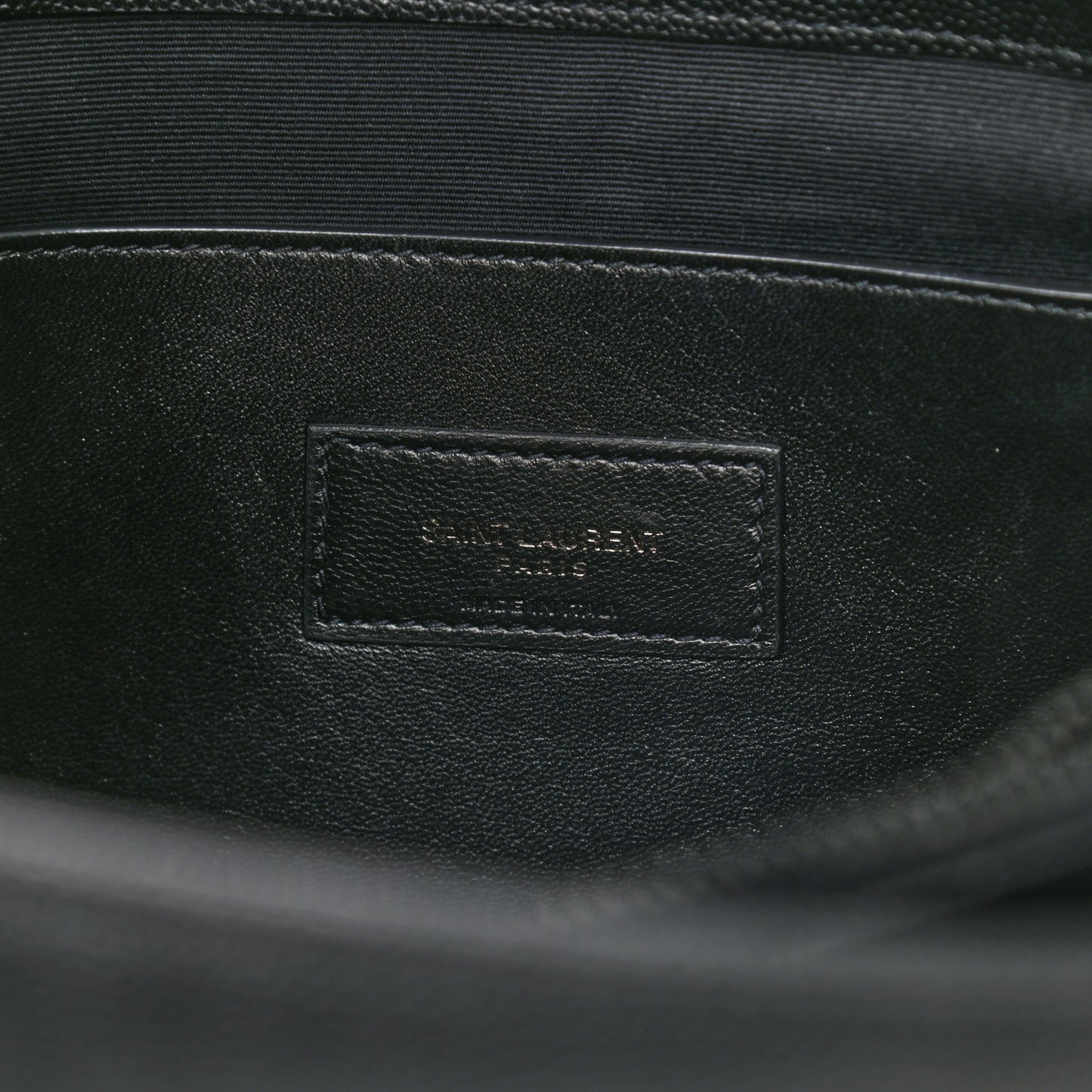 Grain De Poudre Medium West Hollywood Monogram Fold-Over Black