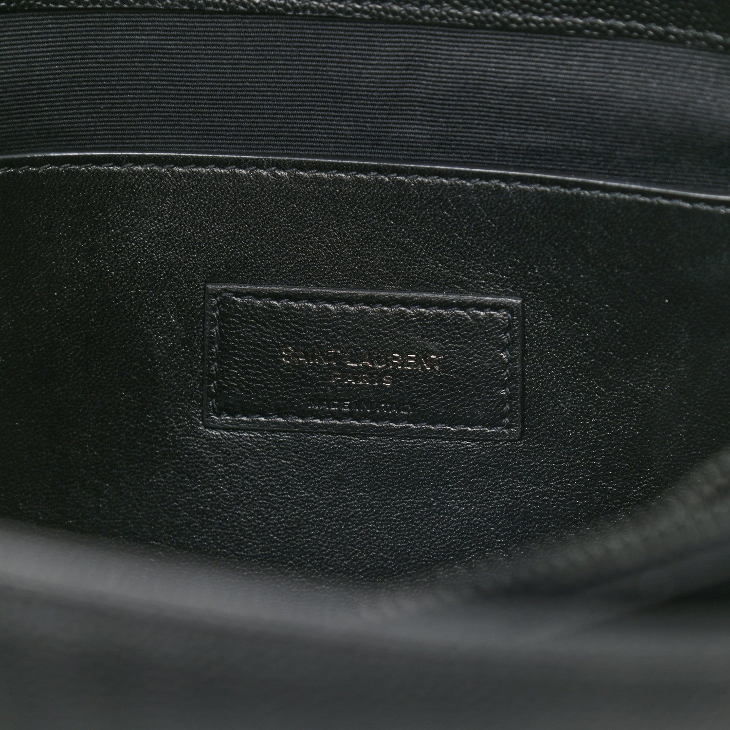 Saint Laurent Grain De Poudre Medium West Hollywood Monogram Fold-Over Black 6 of 12