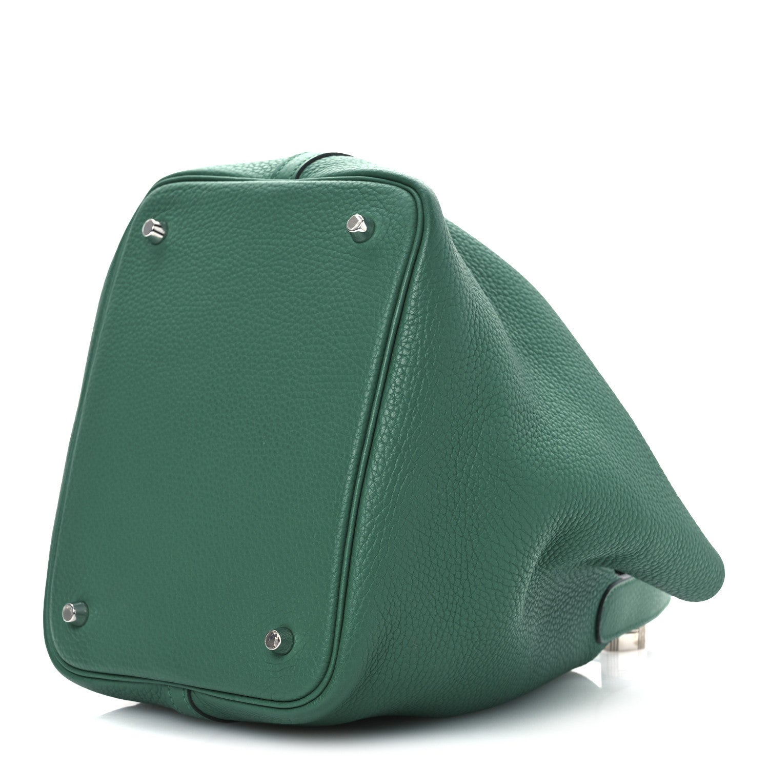 Hermes Taurillon Clemence Picotin Lock 22 MM Malachite 10 of 11