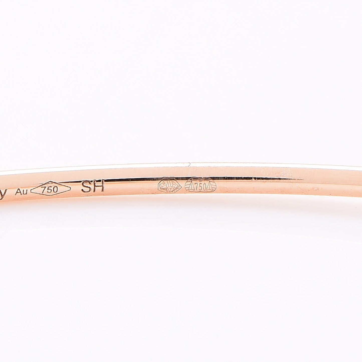 18K Rose Gold PM Ronde Chaine d'Ancre Bracelet SH