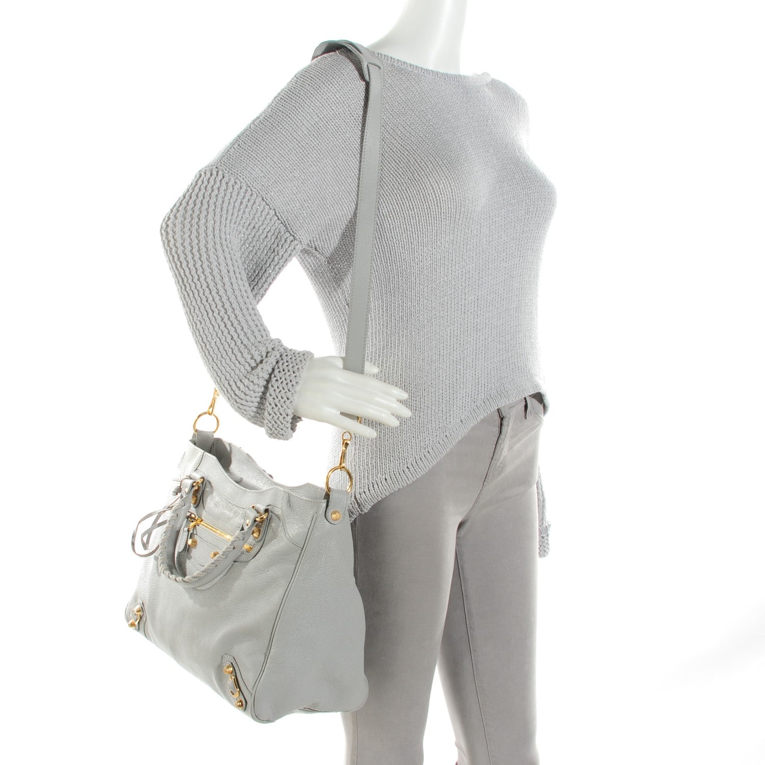 Balenciaga Chevre Giant 12 Gold Hardware Hamilton Velo Gris Ciment 2 of 7