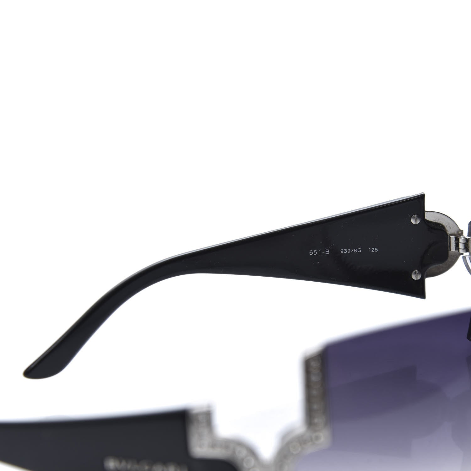 Bulgari Crystal 651-B Sunglasses Black 7 of 8