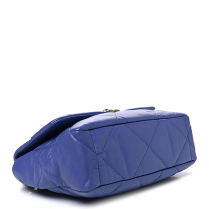 Chanel Lambskin Quilted Large Chanel 19 Flap Purple 4 of 10