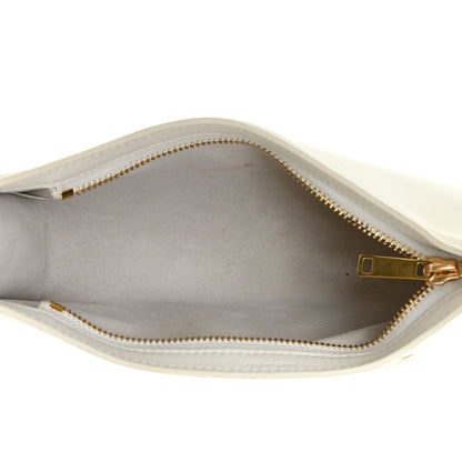 Celine Smooth Calfskin Cuir Triomphe Shoulder Bag White 5 of 21