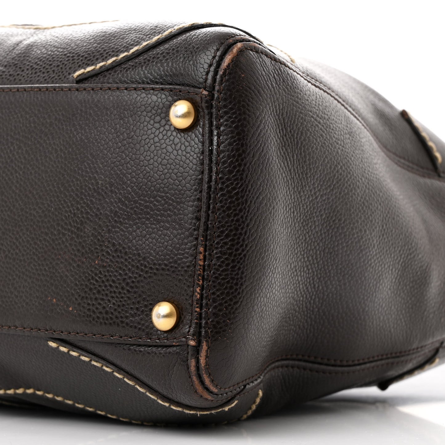 Caviar CC Stitched Medium Hobo Brown
