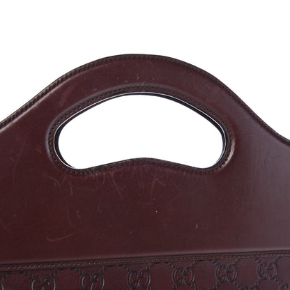 Gucci Guccissima Large Punch Top Handle Tote Dark Brown 13 of 15