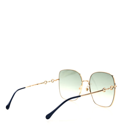 Gucci Metal Horsebit Square Frame Sunglasses GG0879S Grey 4 of 9