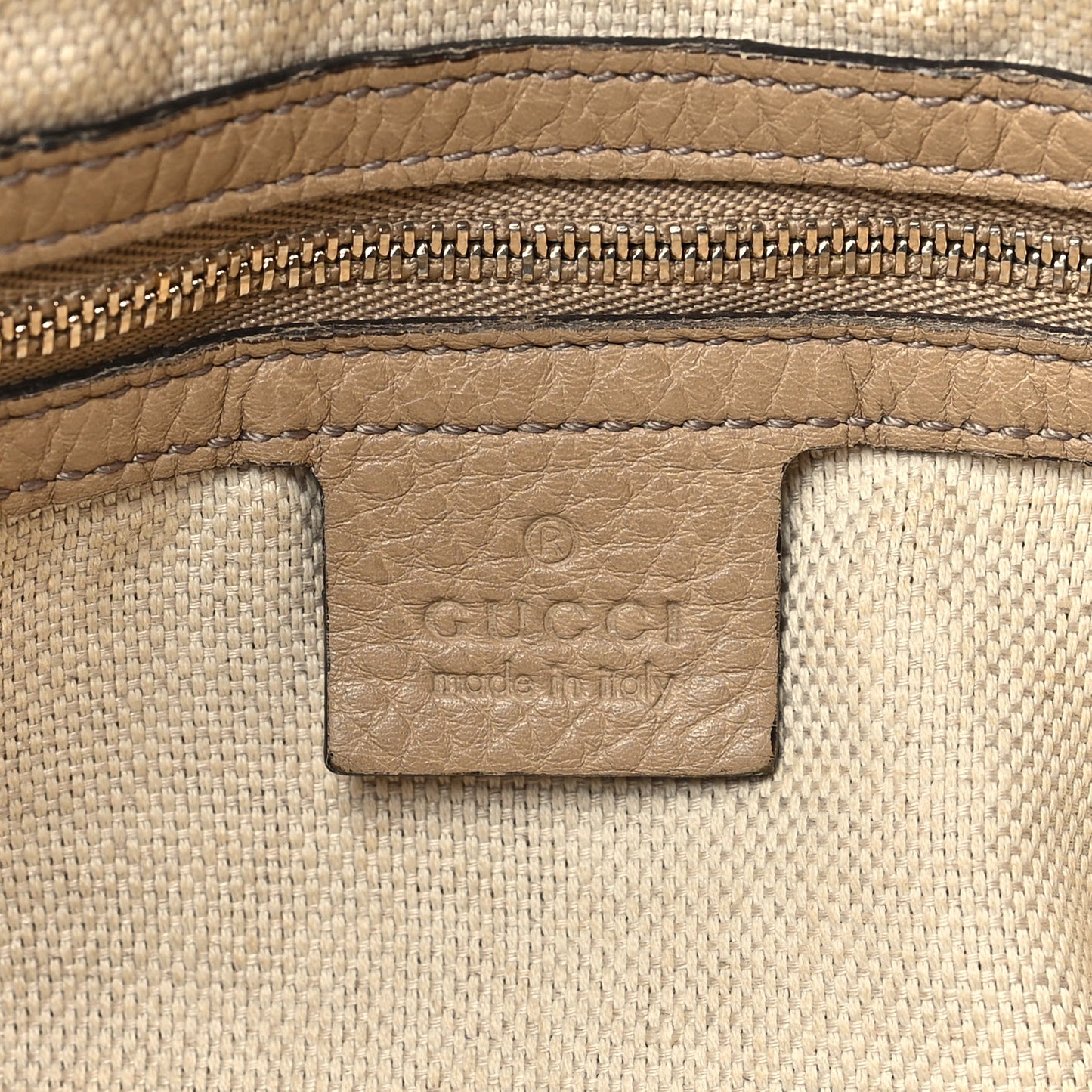 Pebbled Calfskin Large Soho Chain Shoulder Bag Nude
