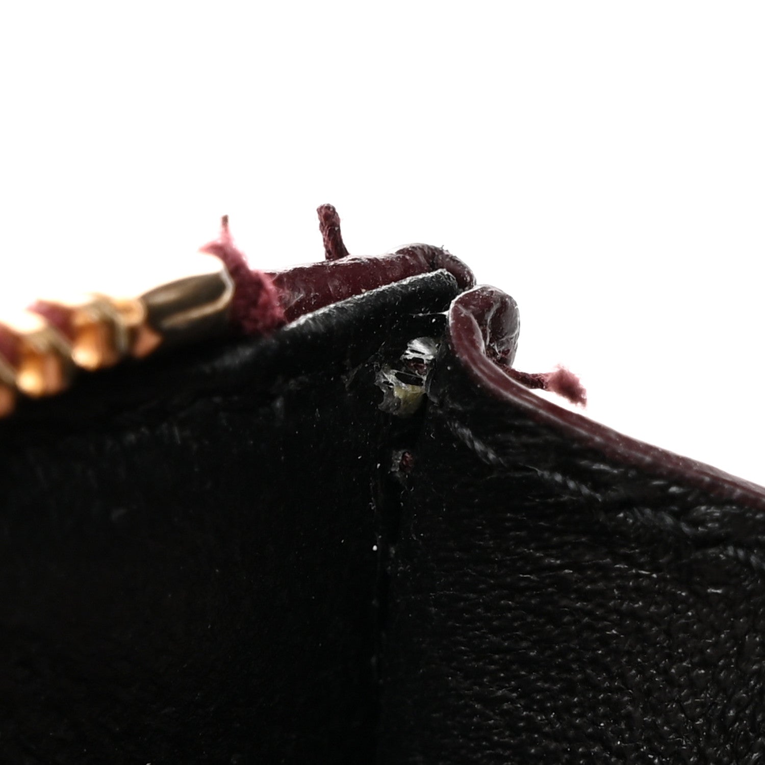 Saint Laurent Grain De Poudre Matelasse Chevron Monogram Fragments Zippered Card Case Rouge Legion 10 of 12