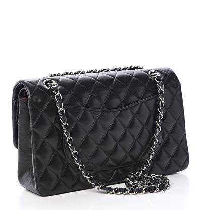 Chanel Lambskin Quilted Medium Double Flap Black 2 of 22