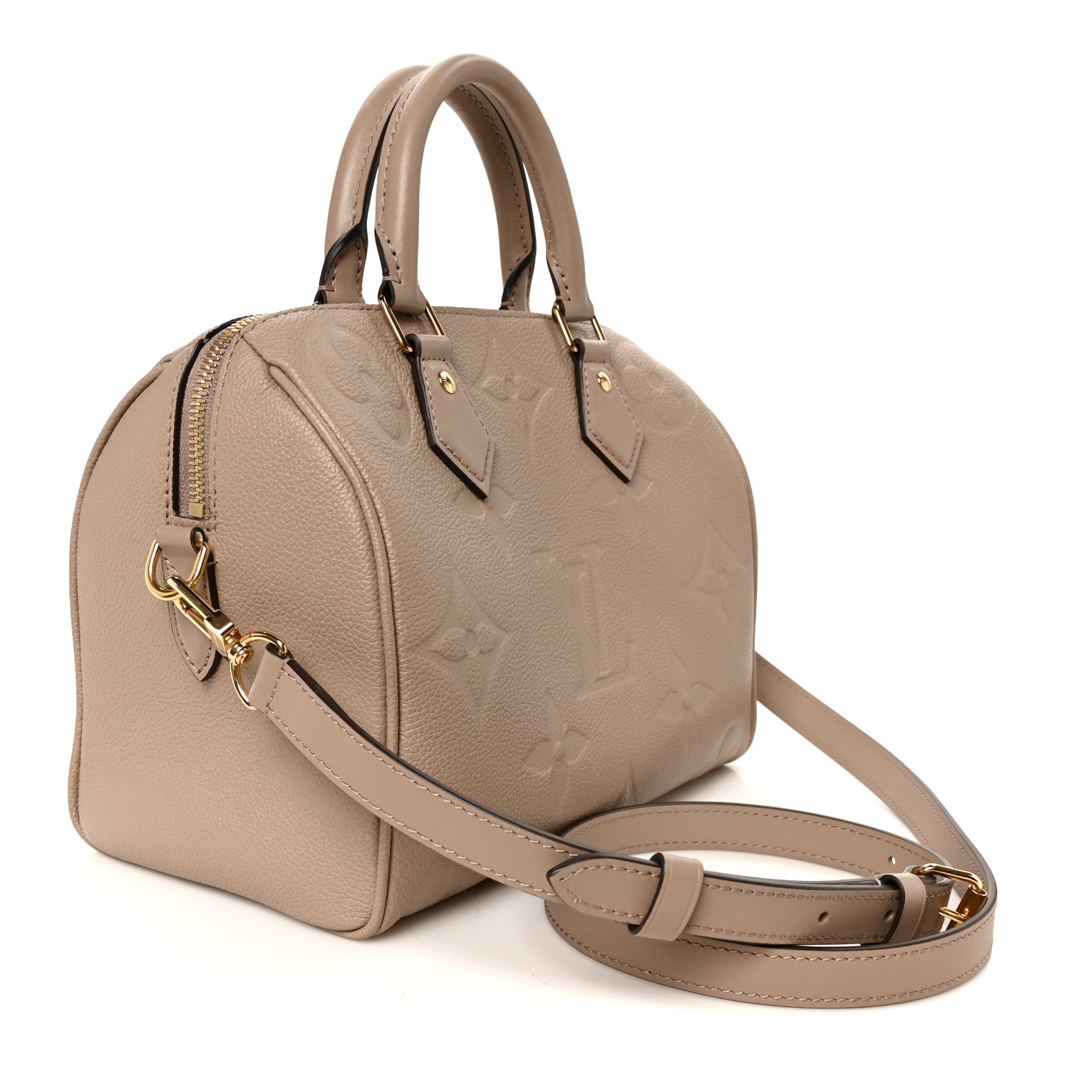 Louis Vuitton Empreinte Monogram Giant Speedy Bandouliere 25 Tourterelle 3 of 11
