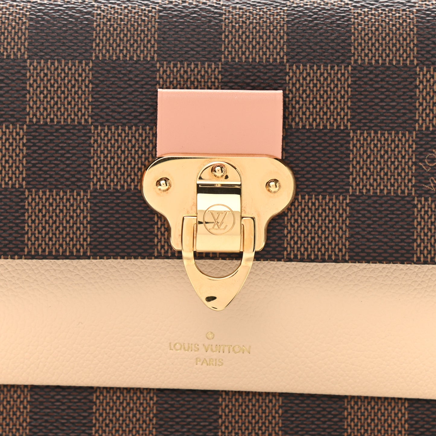 Damier Ebene Vavin Chain Wallet Creme