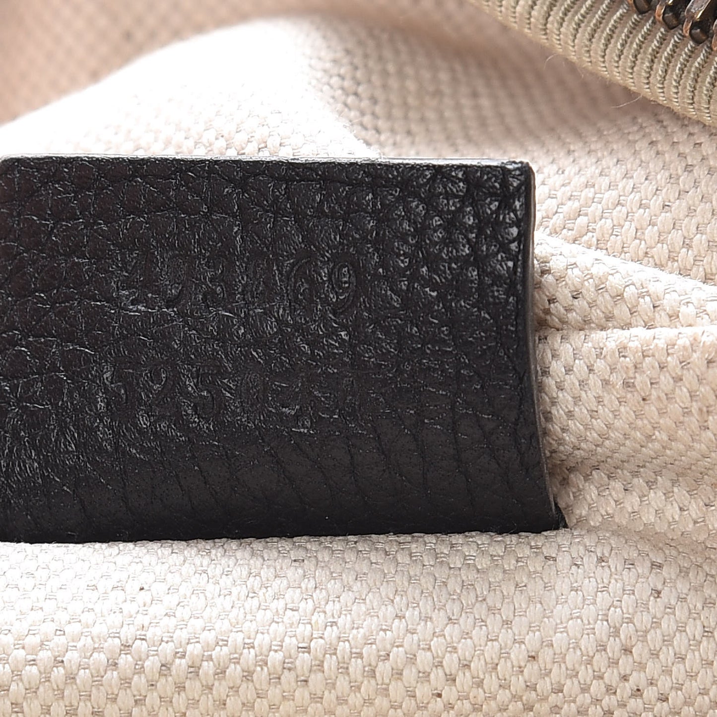 Grained Calfskin Logo Belt Bag Black