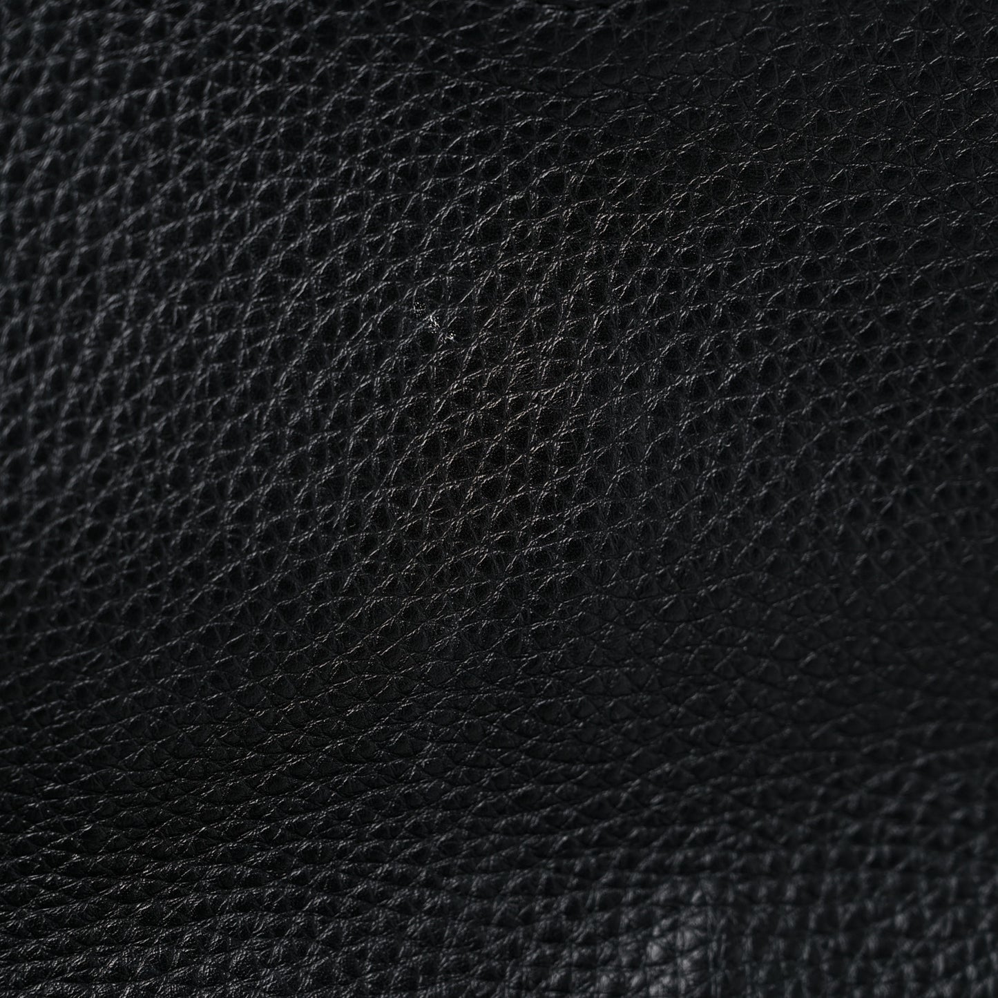 Pebbled Calfskin Rockstud Top Handle Shoulder Bag Black