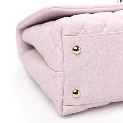 Chanel Caviar Quilted Small Coco Handle Flap Lilas Lilac 7 of 9