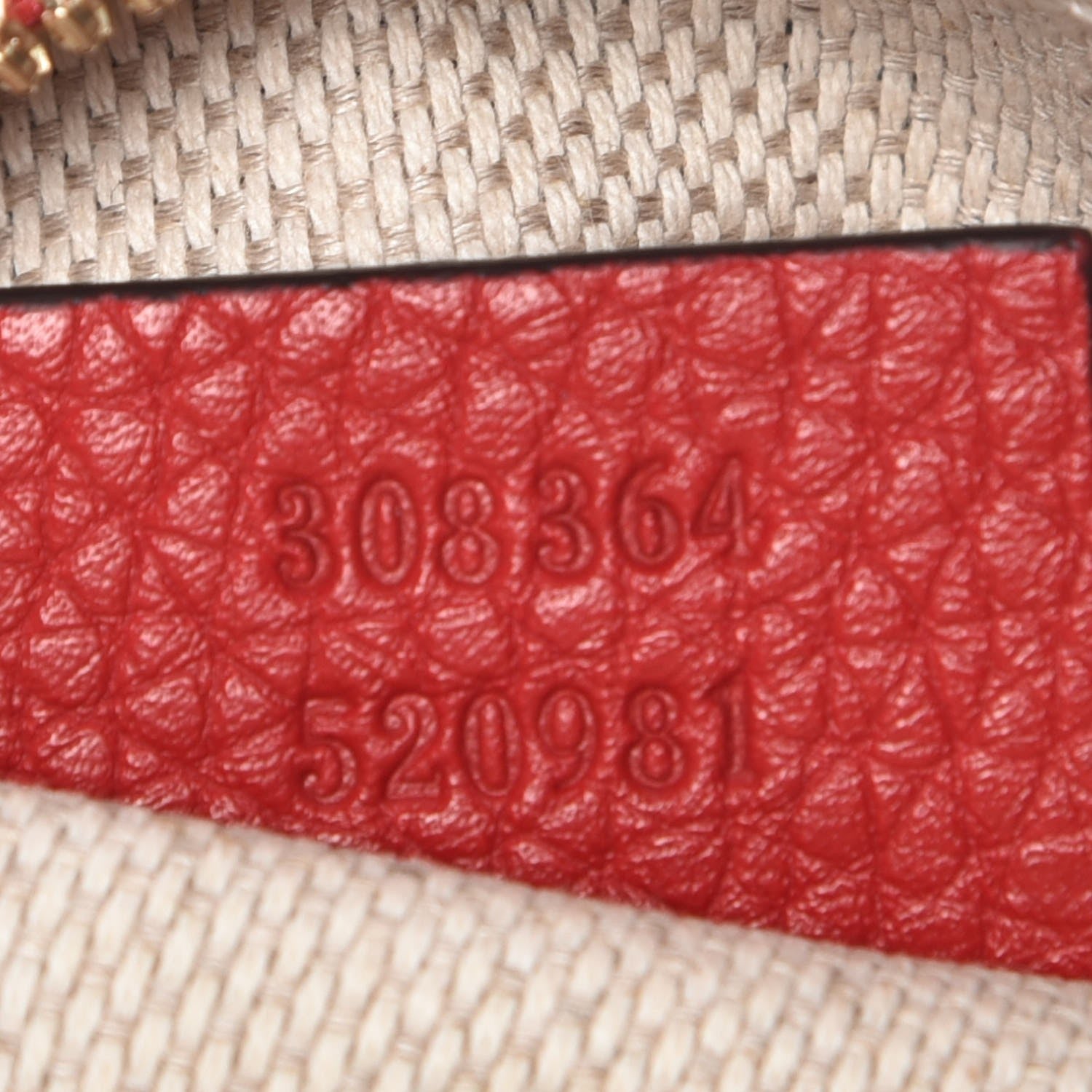 Gucci Pebbled Calfskin Small Soho Disco Bag Tabasco Red 7 of 7