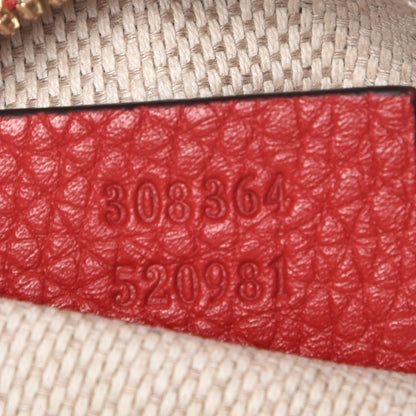 Gucci Pebbled Calfskin Small Soho Disco Bag Tabasco Red 7 of 7