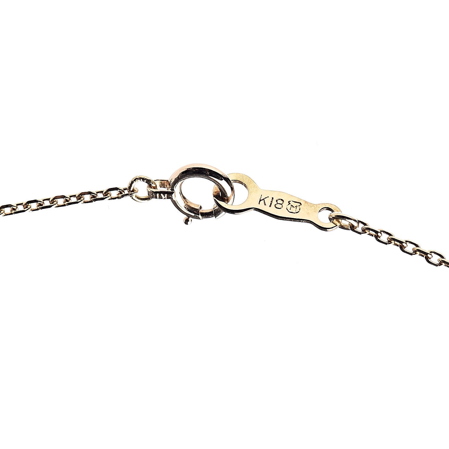 Mikimoto 18K Yellow Gold Akoya Pearl 3.5mm M Pendant Necklace 5 of 5