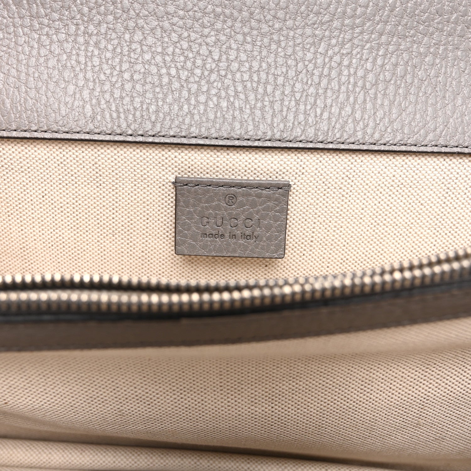 Gucci Pebbled Calfskin Small Dionysus Shoulder Bag Dusty Grey 6 of 12