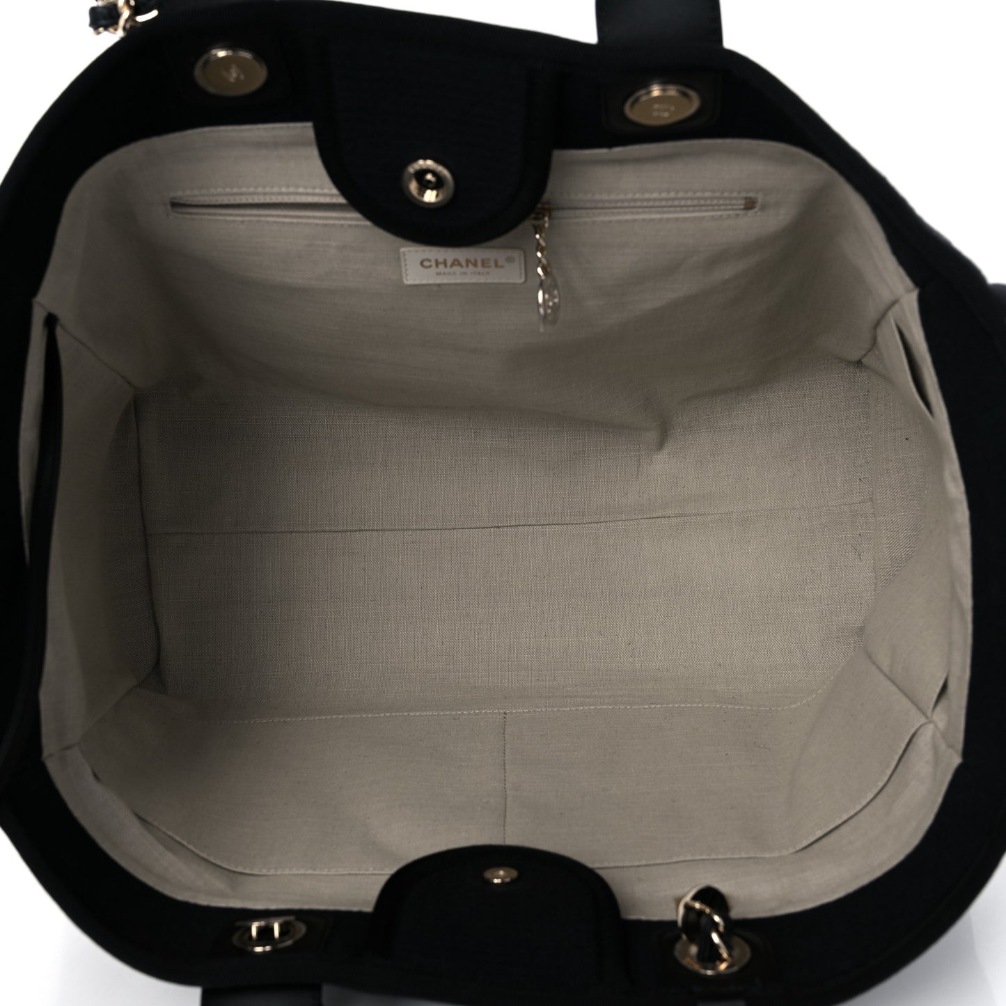 Mixed Fibers Large Deauville Tote Black