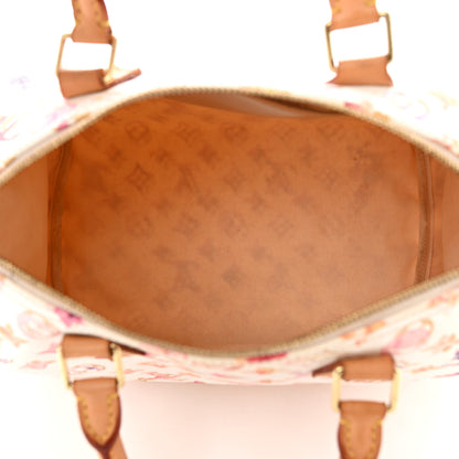 Louis Vuitton Watercolor Aquarelle Speedy 30 White 5 of 9