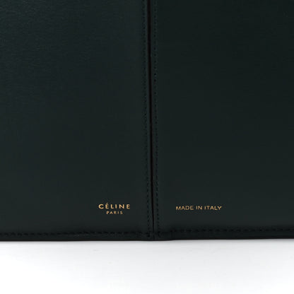 Celine Smooth Calfskin Medium Tri-Fold Bag Bottle Green 13 of 15